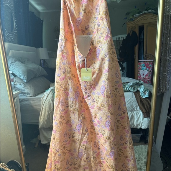 Charlie Holiday floral linen dress size large - Picture 4 of 11